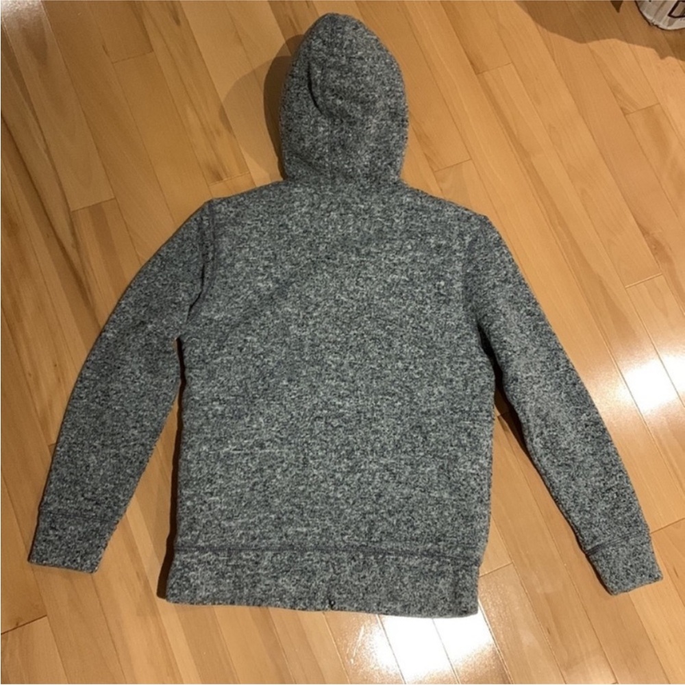 NWT Boy’s Children’s Place Grey Speckled Sherpa Full Zip Hoodie - size L (10/12) - Picture 12 of 14